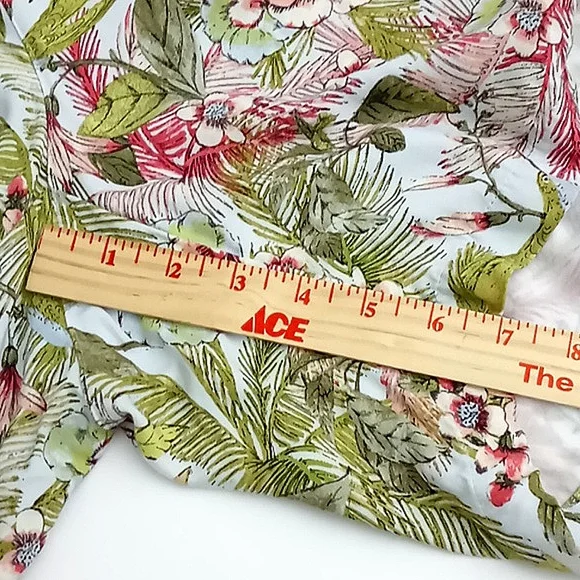 J Jill Shorts Women's Size 4X‎ Tropical Bird Floral Pull-on Drawstring Ti… - Picture 10 of 12
